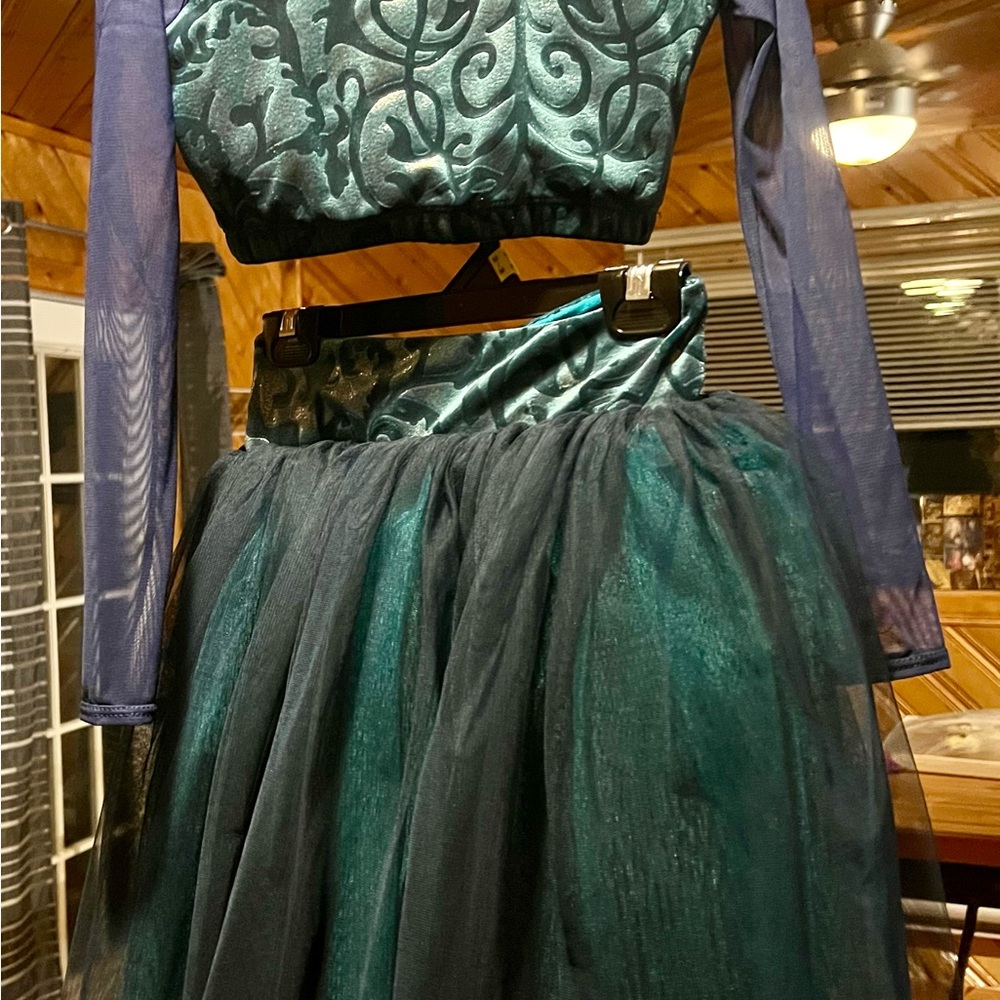 Blue and Teal Lyrical Costume